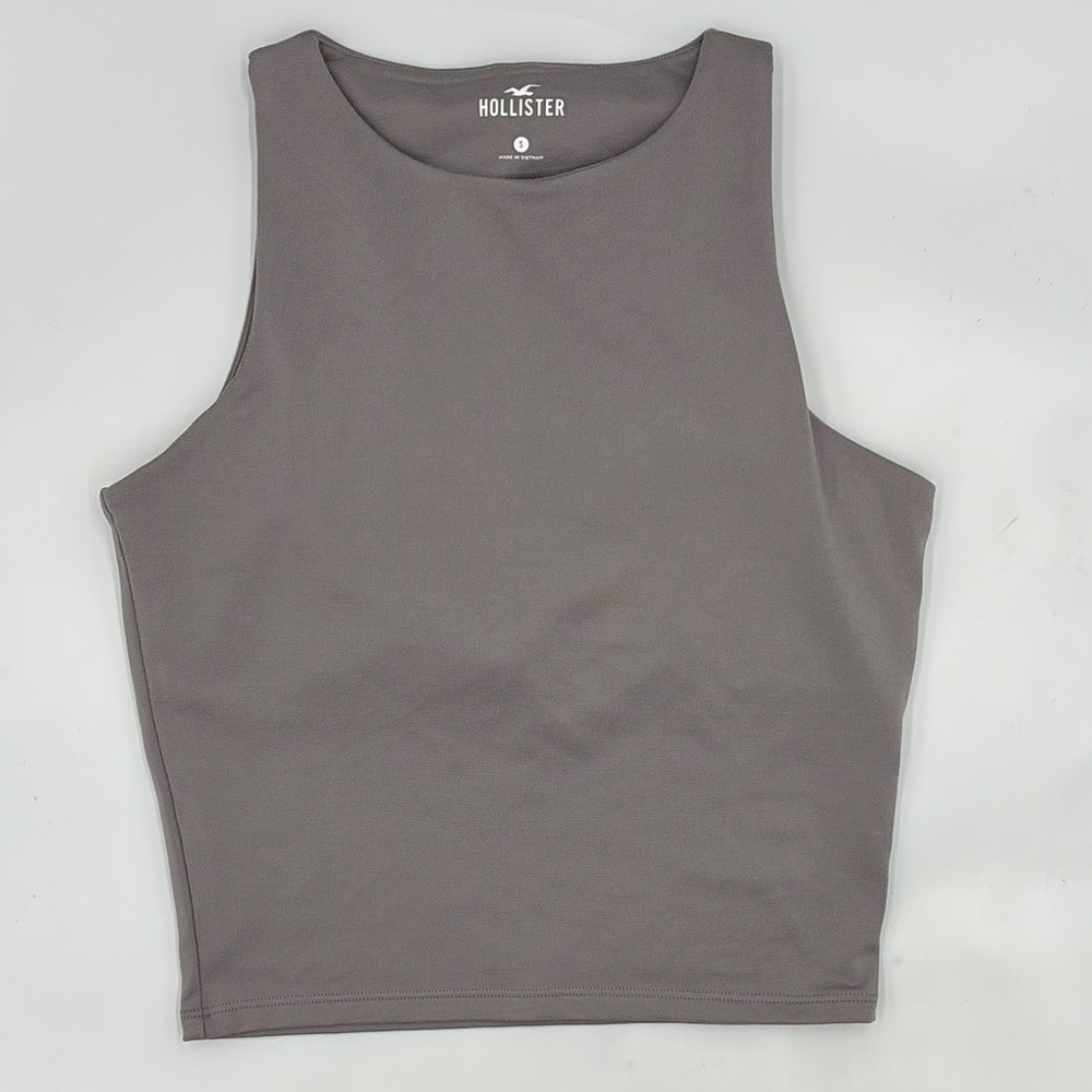 Hollister High Neck Built-In Bra Tank Top